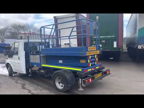 2000 Ford Transit 350 LWB Scissor Lift, In auction Saturday 19th March 2022