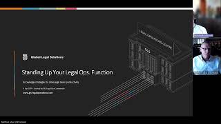 GLS Legal Ops Webinar: Standing Up A Legal Operations Function