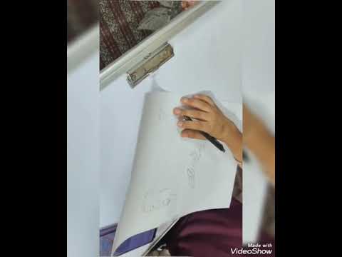 Karamjot makes drawing on  shaheed bhagat singh 🙏🙏