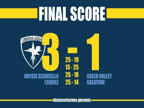 Libertas Lequile - Green Volley Galatone (3 - 1)