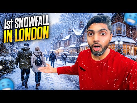 First Snowfall in London 2026 🇬🇧 | Watching the City Slowly Turn White ❄️