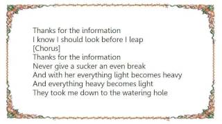 Van Morrison - Thanks for the Information Lyrics