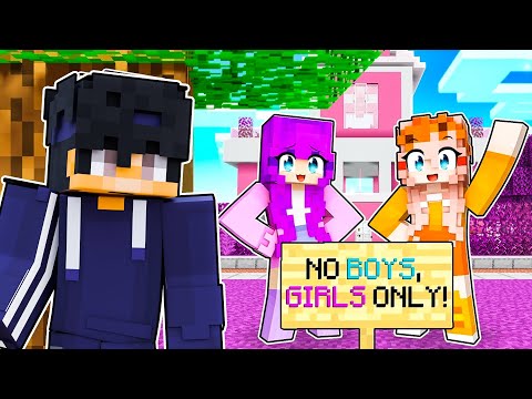 I Went UNDERCOVER In A GIRLS ONLY Minecraft Server!