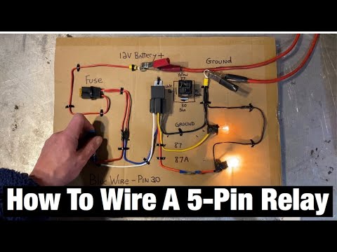 How to Wire a 5 Pin Automotive Relay. Pins 87/30/85/86/87a . Bosch Style. Fans / Fuel Pump / Lights