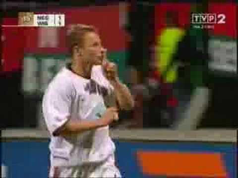 NEC Nijmegen - Wisła Kraków, gol Franka
