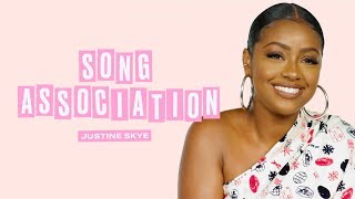 Justine Skye Sings JLo, Beyoncé, and John Legend in a Game of Song Association | ELLE