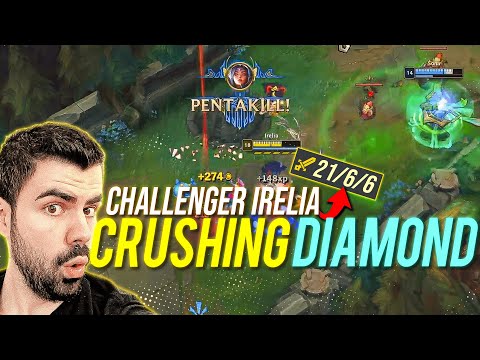 This Is What Happens When A CHALLENGER Irelia Plays In Diamond 😲| IreliaCarriesU
