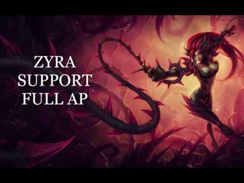 League of Legend - Zyra - The OP Support Insane Damage.