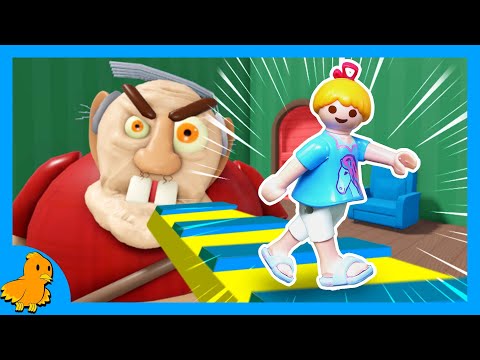 OPA IST BÖSE!😠 Wird Hannah entkommen?😱 Obby (Roblox) | Playmobil Familie Vogel