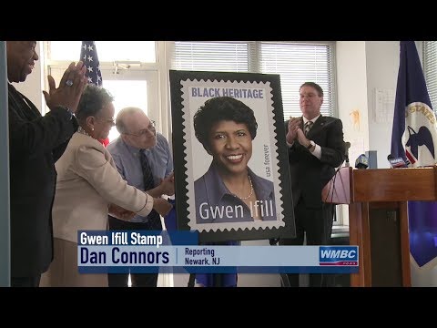 NJ Newark U. S. P. S. Honors Gwen Ifill With Stamp