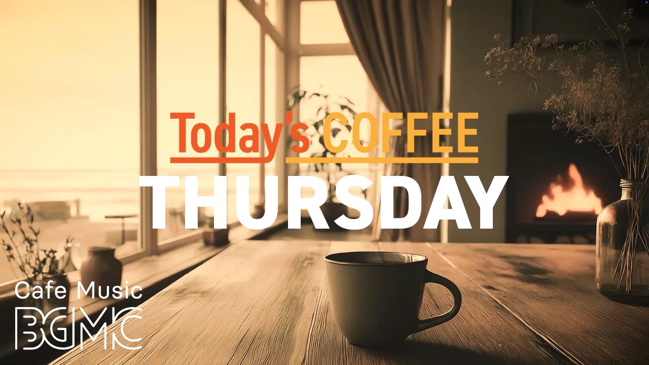 Cafe Music ☕ Sunlit Beach Cafe Jazz - Soft Piano & Bossa Nova for Thursday Study