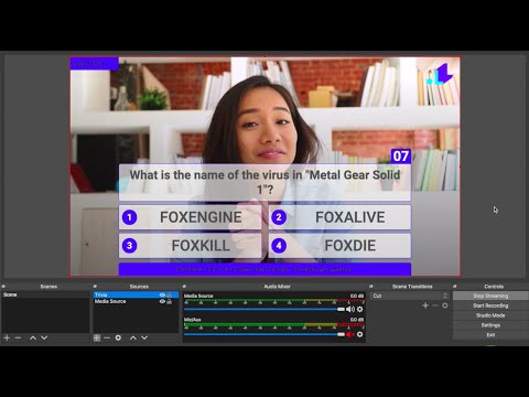 Live Trivia Game in OBS | LiveReacting Plugin