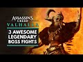 Assassin's Creed Valhalla | 3 Awesome Legendary Creature & Boss Battles in the Open World