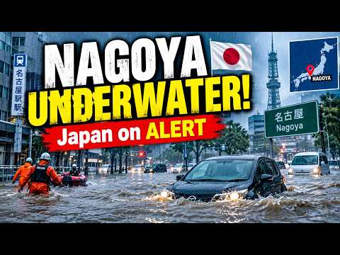 Japan Floods: Nagoya Hit by Record BREAKING Rain, Streets Underwater | World News