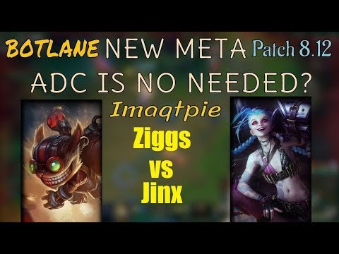 Imaqtpie | ZIGGS vs JINX | ZIGGS Adc | Challenger Gameplay | Patch 8.12