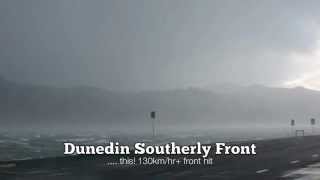 130km/hr + southerly front hitting Otago Peninsula