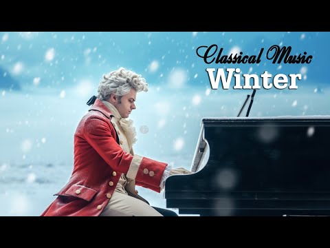 Классическая музыка, тихая музыка, падающий снег - Моцарт, Бетховен, Шопен, Чайковский, Бах 🎼