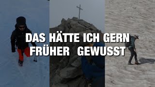 VIER TIPPS IM BERGSPORT, die mir am Anfang keiner gegeben hat