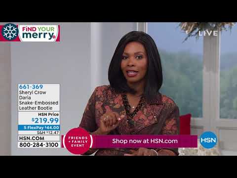 Sheryl Crow Daria SnakeEmbossed Leather Bootie