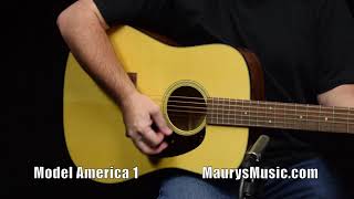 Video thumbnail for Martin D-18 vs Model America 1 at MaurysMusic.com by Maury's Music