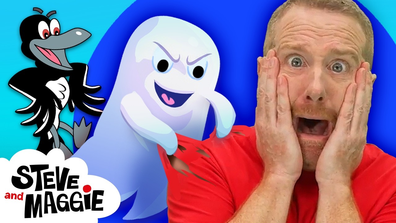 Haunted House Magic Adventure with Steve and Maggie | Halloween Wheels on the Bus & Finger Family