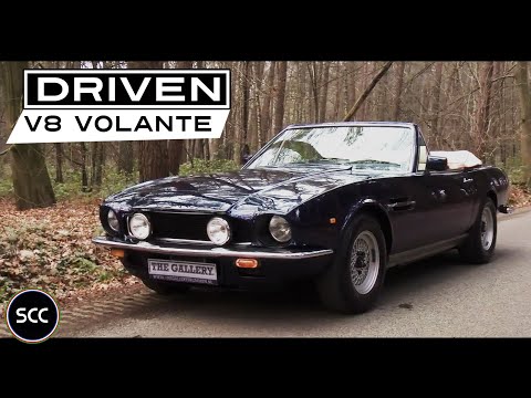 ASTON MARTIN V8 VOLANTE 1986 - Test drive in top gear - Engine sound | SCC TV