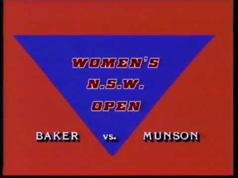 1983 NSW Open   Baker v Munson