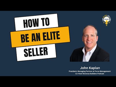 John Kaplan - How to be an Elite Seller in 2024 - YouTube