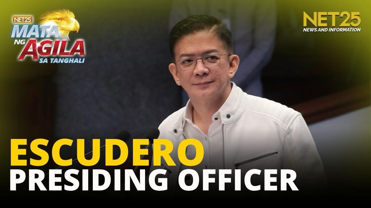 Sen. Escudero, napiling presiding officer ng impeachment court