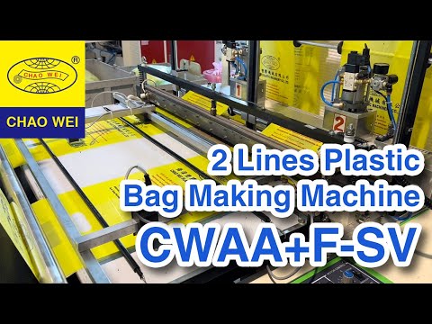 Plastic Bag Cutting and Sealing Machine | CHAO WEI: CWAA+F-800 / CWAA+F-1000