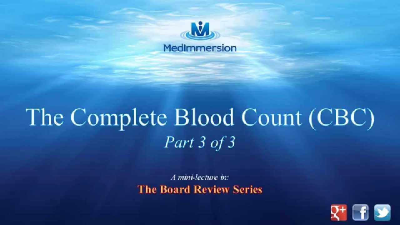 Complete Blood Count pt3 - YouTube