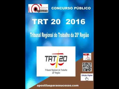 Apostila TRT 20 2016 Técnico Judiciário Tecnologia da Informação