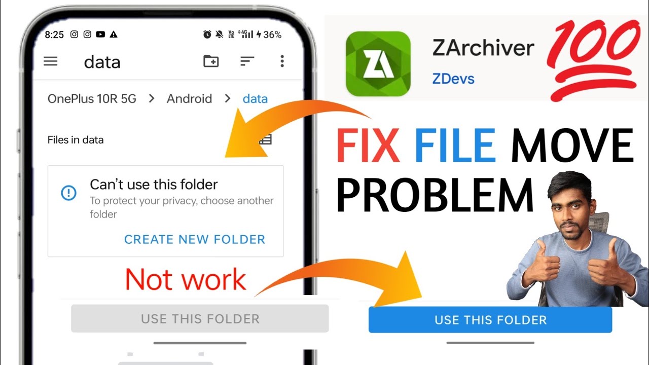 Zarchiver Can't Use This Folder | Zarchiver Obb File Problem | Zarchiver Android Access Restriction