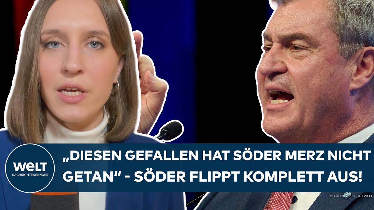 CDU VS. CSU: "Diesen Gefallen hat Söder Merz nicht getan" Machtkampf in der Union! Söder flippt aus