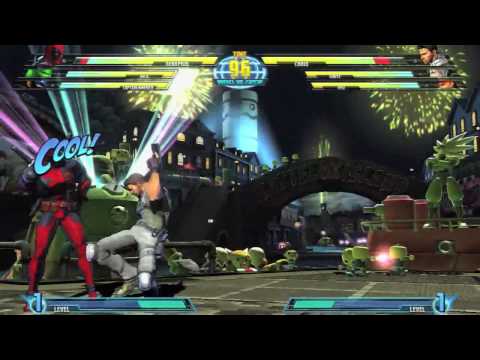 E3 2010 Marvel VS Capcom 3 Captain America Hulk Deadpool Dante + more Gameplay [HD] [DoS Games]