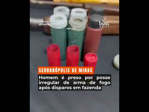 Serranópolis de Minas | Homem é preso por posse irregular de arma de fogo após disparos em fazenda