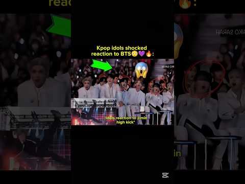 Kpop idols shocked reaction to Jimin's kick🔥#kpop #bts #btsmember #kpopedit #btsshorts #jimin #fyp