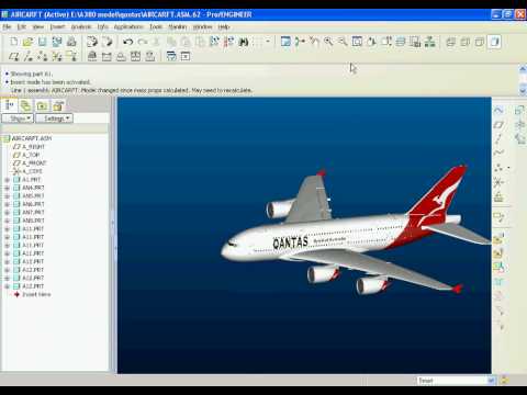 Aircraft in Proe (Qantas A380)