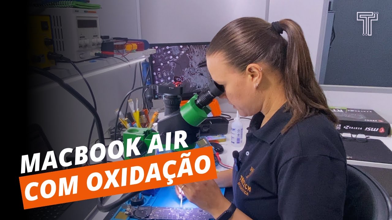 OXIDAÇÃO!!! O Inimigo Silencioso do seu Equipamento - MacBook Air A1466