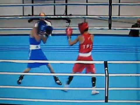 Ivanov (UKR) - LIN Wei-Sheng (TPE). Day 4. Junior Boxing WCH-2013. Kiev