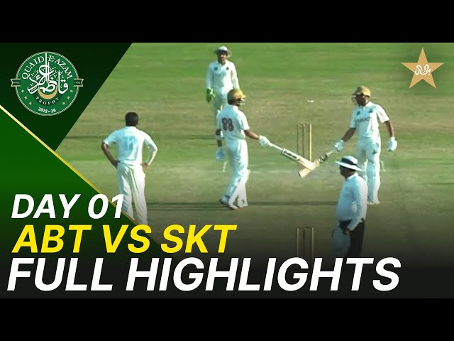 Full Highlights | Abbottabad vs Sialkot | Day 1 | Quaid-e-Azam Trophy 2025-26 | PCB | PCB | M2P1K