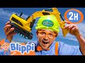 Blippi Visits A Construction Site And Explores An Excavator 2 HOURS OF BLIPPI TOYS