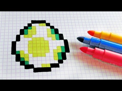 Handmade Pixel Art - How To Draw Yoshi Egg #pixelart