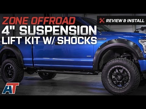 2015-2017 F150 Zone Offroad 4" Suspension Lift Kit w/ Shocks (4WD) Review & Install