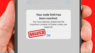 How to Fix Your Code Limit Has Been Reached Apple Music