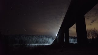 preview picture of video 'Railway bridge & meteor'