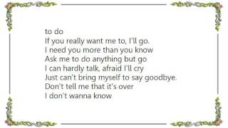 Waylon Jennings - If You Really Want Me to I'll Go Lyrics