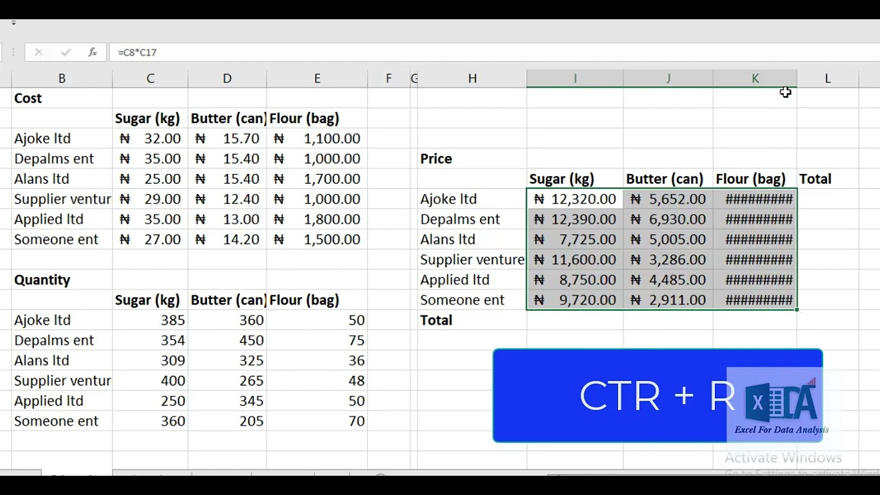 INTRO TO SPREADSHEET MODELLING IN EXCEL (1)