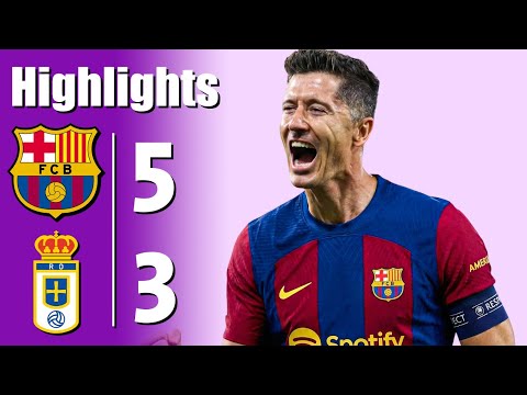 Barcelona vs Real Oviedo 5-3 - All Goals & Highlights - 2026