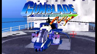 Gunblade New York - Classic Arcade Rail Shooter - Part 1 U.N. Headquarters (Sega Model 2 1995)